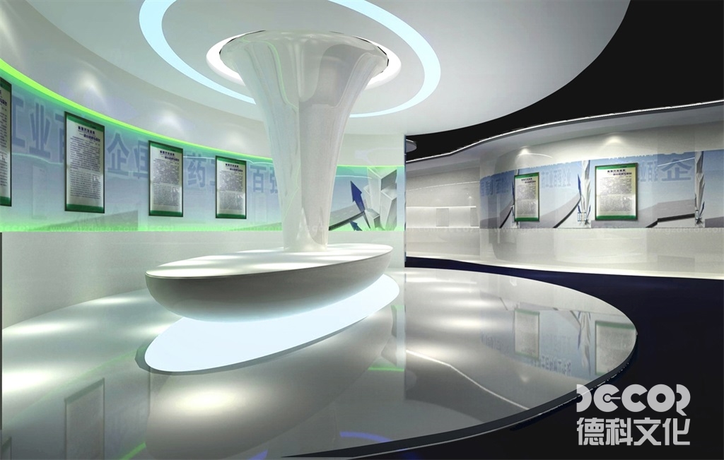 在生物科技展廳設計中，如何有效地展示生物科技的復雜概念？
